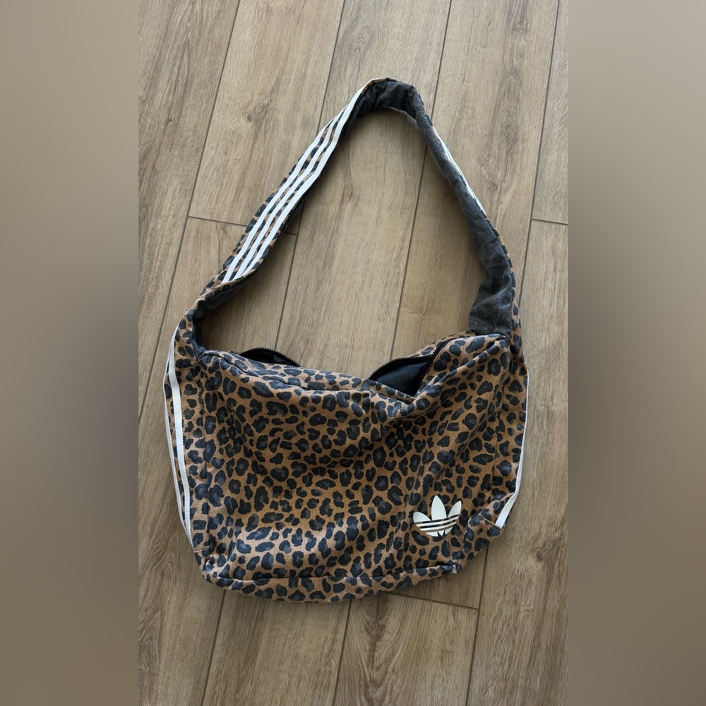 Adidas Leopard Print Crossbody Satchel